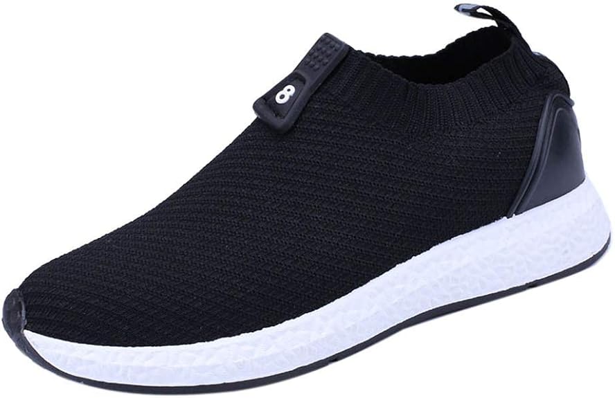 Ansenesna Sneaker Herren Sport Weiße Sohle Schuhe Flach Ohne Schnürsenkel