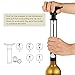Aksesroyal Wine Pump with Valve Wine Stoppers (Silver 4 Stoppers)
