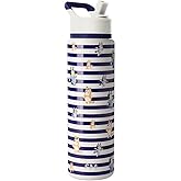 Simple Modern Summit Water Bottle with Straw Lid | Bluey 30oz Leak Proof Stainless Steel Insulated Cup | Gifts for Her Him | Bluey Stripes