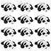 Wildlife Tree 12 Pack Panda Mini 4 Inch Small Stuffed Animals, Bulk Bundle Zoo Animal Toys, Jungle Safari Party Favors for Kids
