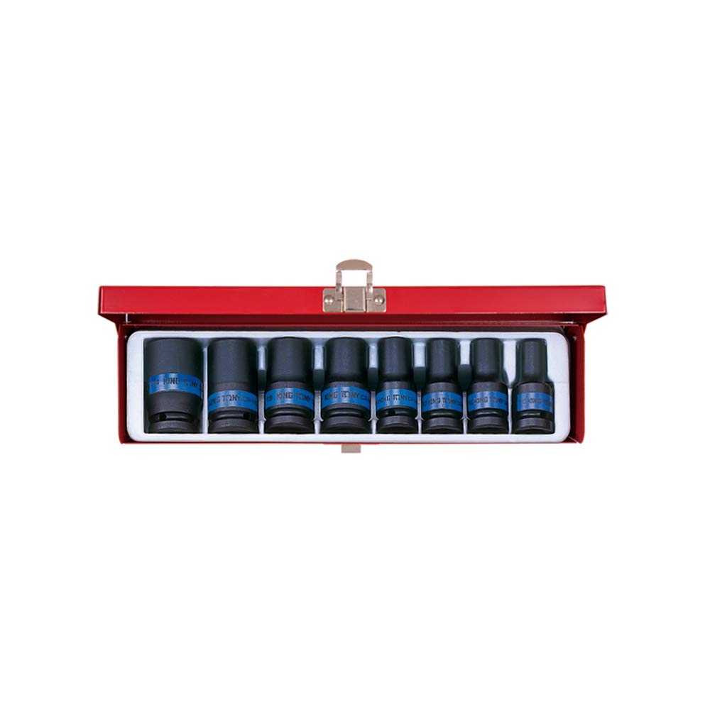 king tony 4413MP Impact Socket, 1/2-inch, Set of 8