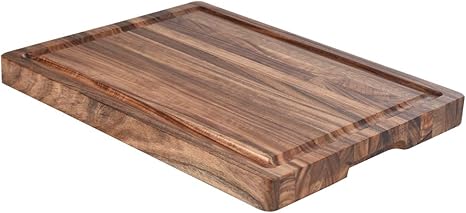 Amazon Com Tabla De Cortar De Madera De Acacia Zesproka Ultra Gruesa 16 0 X 12 0 X 1 5 In Tabla De Cortar De Cocina Con Ranura De Goteo De Jugo Ideal Para