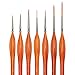 Detail Paint Brush Set, Artist Paint Brushes Painting for Art Painting, Watercolor, Oil, Miniatures, Acrylic - Triangular Wooden Handle - 7 Sizes