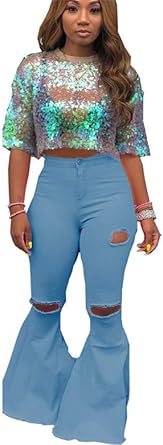 shredded bottom jeans