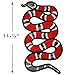 Red Snake Embroidered Iron-On Applique Patch, Embroidery Patch by 1 pc, 11-1/2'', TR-11295