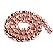 Natural Smooth Hematite Round Gemstone Loose Beads Non-Magnetic Rose Gold Hematite Beads 15 inch 8mm