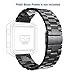 Simpeak Fitbit Blaze Band, Replacement Stainless Steel Band Strap Only for Fit bit Blaze Smart Fitness Watch ( Match Link Removal Tool), Black