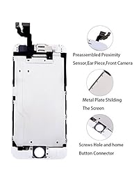 glob-tech iPhone 5S (4.0 inch) visualización LCD visualización táctil completa digitalizador repuesto con pequeños componentes