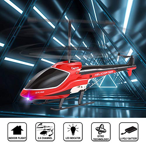 EXCOUP Remote Control Helicopter 3.5 Channel RC Helicopter with Gyro Gifts Toys for Boys Kids