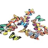 20pcs Colorful Magnet/Pin Fridge Simulation Dream Butterfly (7+4.5CM)