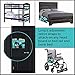 Primus Living Bedside Caddy Hanging Storage Organizer for Books, Phones, Tablets, Laptop & TV Remote - Headboards, Bed Rails, Dorm Rooms, Bunk Beds, Apartments, Wheelchair, Hospital, Bathroom & Travel