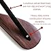 B&C Home Goods Wooden Coat & Suit Hangers - Extra Wide Shoulder Wood Clothes Hangers with Velvet Bar | Premium Garment & Pants Storage Set of 6
