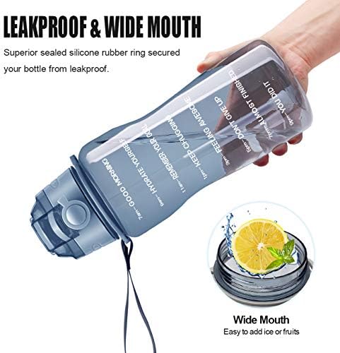 Half gallon water bottle in various colors priced at $18.99.