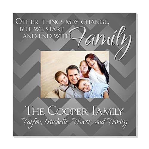 Personalized Family Picture Frame for 5" x 7" Photo 12" x