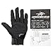 Tonsiki Carbon Fiber Motorcycle Motorbike Cycling Racing Full Finger Gloves (Black, M)