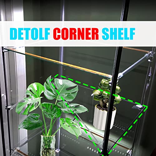 PIAOLGYI Replacement Shelf For IKEA Detolf, Acrylic Corner Shelves