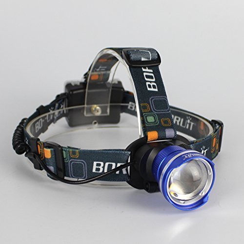 image for BESTSUN Zoomable LED Headlamp 3 Mode Water-Resistant Headlight Hands F
