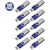 TEWENE 1GB USB 2.0 Flash Drive Thumb Memory Stick, 10 Pack Blue
