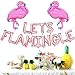 Lets Flamingle Balloons Banner Rose Gold | Flamingo Bachelorette Party Decorations | Lets Flamingle Party Supplies