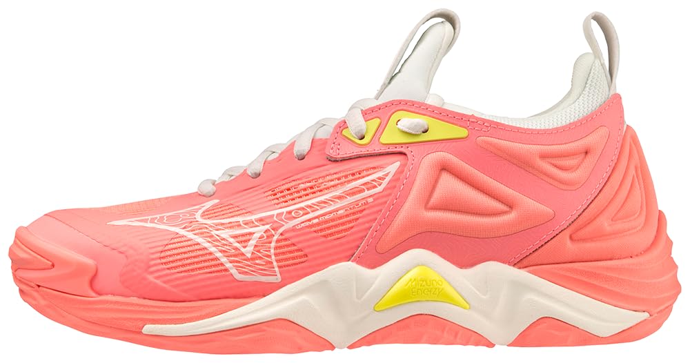 Mizuno Wave Momentum 3 Women's Volleyball Shoe | Womens Volleyball Footwear | Candy Coral | US Womens 10 Image