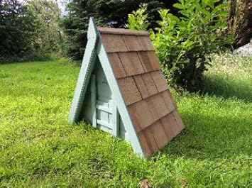 Triangular Poultry Ark With Cedar Shingle Roof Wooden Poultry