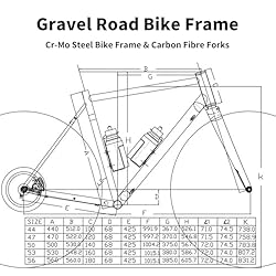 BSFHQS Gravel Bikes Framest Road Bike Frame 700C