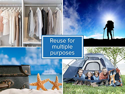 RoomierLife Travel Space Saver Bags (Medium to Large). Pack of 8 Bags. Roll-Up Compression Storage (No Vacuum Needed) & Packing Organizers. Perfect for Travel and Home Storage - Thumbnail 4