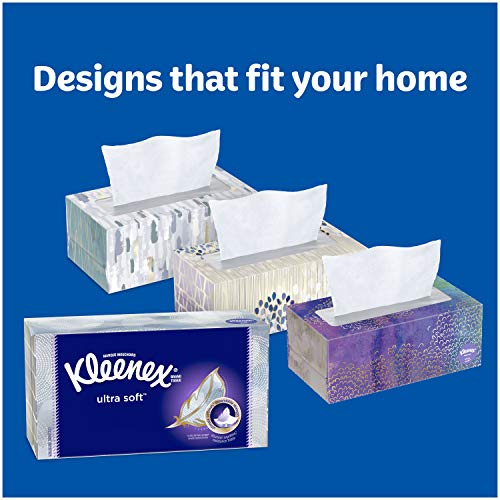 Kleenex Trusted Care Everyday Facial Tissues, 6 Rectangular Boxes, 144