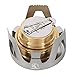 REDCAMP Mini Alcohol Stove for Backpacking, Lightweight Brass Spirit Burner with Aluminium Stand for Camping Hiking, Silver primary