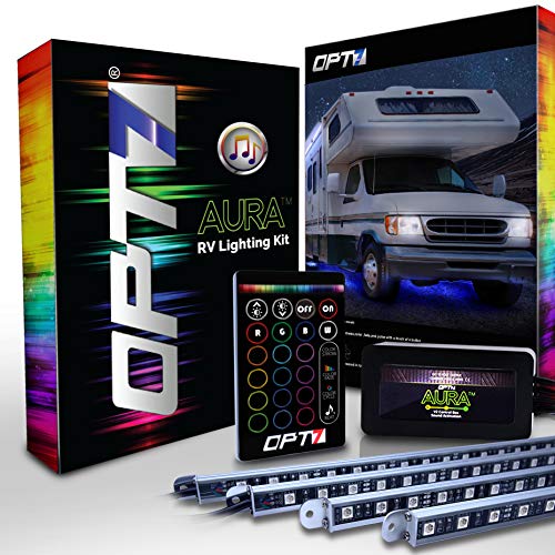OPT7 Aura Aluminum Underglow LED Lighting Kit for RV w/Wireless Remote