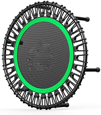 LYCHYYY Adult trampoline Children's home indoor trampoline non-folding gym special elastic rope trampoline,Green
