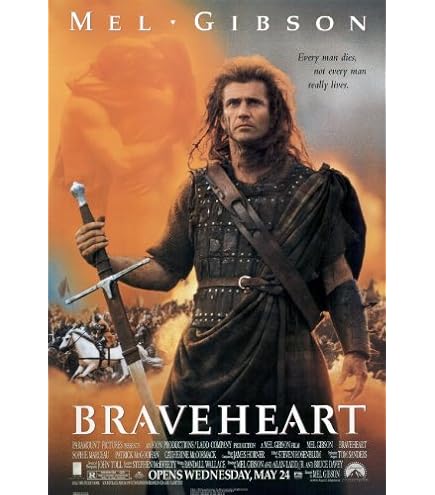 Amazon.com: Braveheart - 1995 - 27 x 40 Movie Poster - Style A