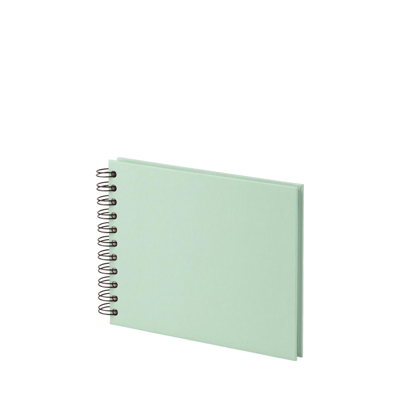 Rössler Papier 1329452651 - S.O.H.O. Wire-O fotoalbum 195 x 145 mm, 40 offwhite pagina's, mint, 1 stuk