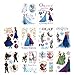Disney Frozen Temporary Tattoos (Set of 10 Sheets)(Includes Princess Anna, Queen Elsa, Olaf, Kristoff and Sven)