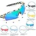 Tsafrer Polarized Sports Sunglasses with 6 Interchangeable Lenses for Cycling Driving Running Golf