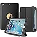 SEYMAC iPad Mini1 2 3 Case, Three Layer Full Body Rugged Heavy Duty Shock Folio Smart Cover with Auto Sleep/Wake Compatible with iPad Mini 1/2/ 3 Generation (Black)