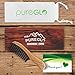 Wide Tooth Detangling Comb - pureGLO Anti-Static Horn Combs - Handmade Natural Wooden Comb for Thick Hair – Reduce Hair Breakage and Split Ends, for Men Women and Kids …