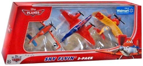 Disney Planes Sky Flyin 3 set Sun Wing, Bulldog, Racing Dusty Crophopper