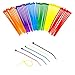 1200 Pieces Zip Ties, Multi-Purpose Assorted Colored Self-Locking Nylon Cable Zip Ties in 12 Different Colour for Home Office Garden Garage and Workshop,4 inch