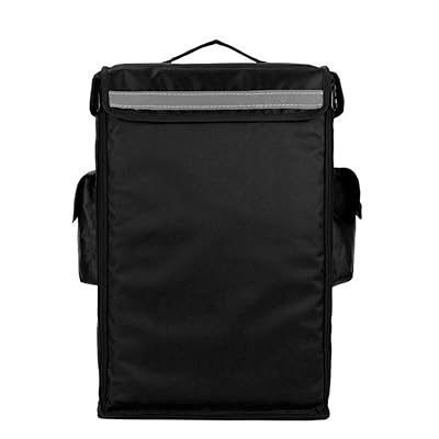 DASEN Insulated Pizza Delivery Bag, Food Delivery Backpack, 42 liters Thermal Backpack, Heat Insulated Backpack, Commercial Grade Food Delivery Bag, Moisture Free (Black)