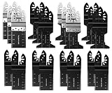 Amenvtool 20 Metal Wood Oscillating Saw Blades Kit, Multitool Quick Release Tool Blades Compatible with Bosch Dremel Master Ridgid Ryobi Milwaukee Rockwell Fein Multimaster