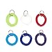 BLUE PANDA Coil Bracelet Keychain Set - 36-Pack Key Ring Wrist Coils, Spiral Stretch Plastic Accessoies, Ideal for Swimming Pool, Gym, Vacation Key Safety, 6 Assorted Colors