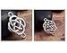 JGFinds Celtic Knot Connector Findings, Antique Silver Tone, 56 Pack (28 of Each)