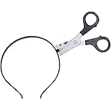 Rotumaty Scary Costume Accessories Bloody Headband (Bloody Knife / Syringe / Scissors) Funny Headwear Through Head Toys for H