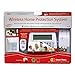 SABRE Home Expandable Wireless Burglar Alarm Security System - Includes Motion Door and Window Sensors LCD Touch Screen Display and Remote Control Key FOB - DIY EASY Installation