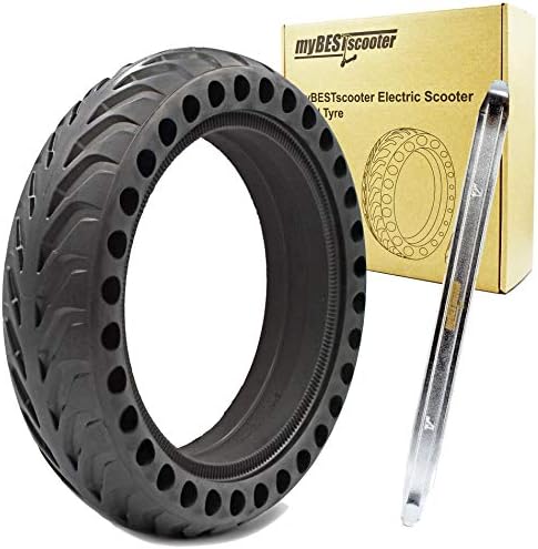 myBESTscooter Pneu Plein pour Trottinette Electrique Xiaomi M365 1S Essential Pro avec 1 Leviers, 8,5 Pouces pour Roue Avant Arrière Durables Anti-Dérapant Roue de Pneu Cellulaire