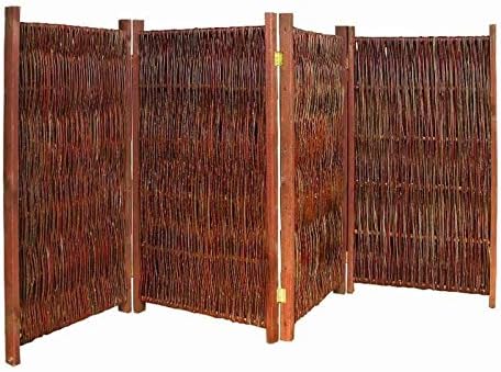 Noor Weiden Paravent 180 X 240 Cm 4teilig Amazon De Garten
