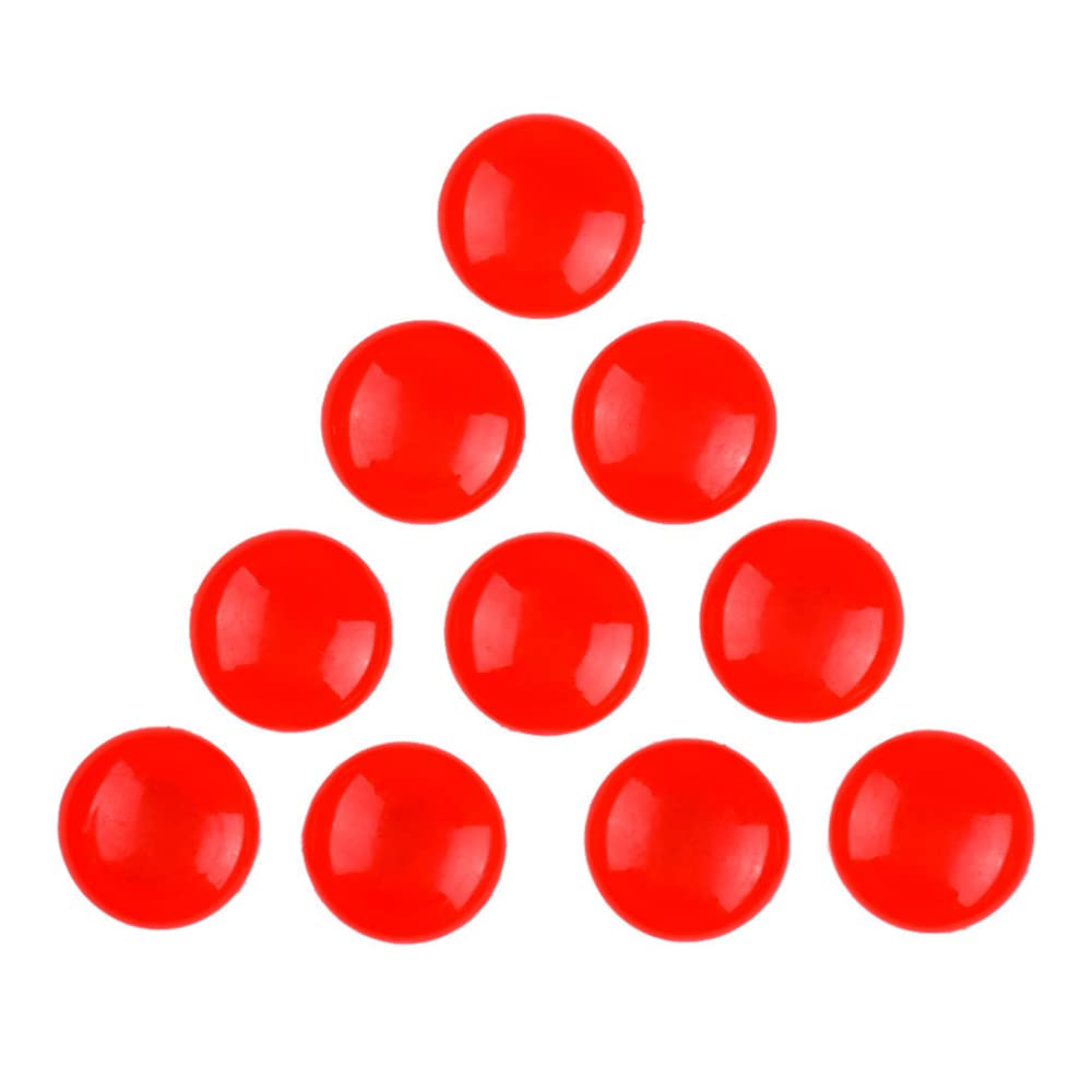 30 mm Office Magnets, Notice Board Planning Magnets, Magnetic Button for Refrigerator, Whiteboard, Maps, Calendars (10, Red) โ image 1