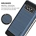 Galaxy Note 8 Case, DAMPO [Meister]-[Brushed Metal Texture][Slim Fit] Heavy Duty Sturdy Bumper Soft PC TPU Shock Scratch Resist Protective Slim Armor Case For Samsung Galaxy Note 8-Navy Blue