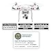 FAA Drone Labels (2 Sets of 3) + FAA UAS Registration ID Card for Hobbyist Pilots - Optional Battery Labels